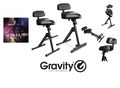 Gravity színpadi szék állítható magassággal, lábtartóval és háttámlával