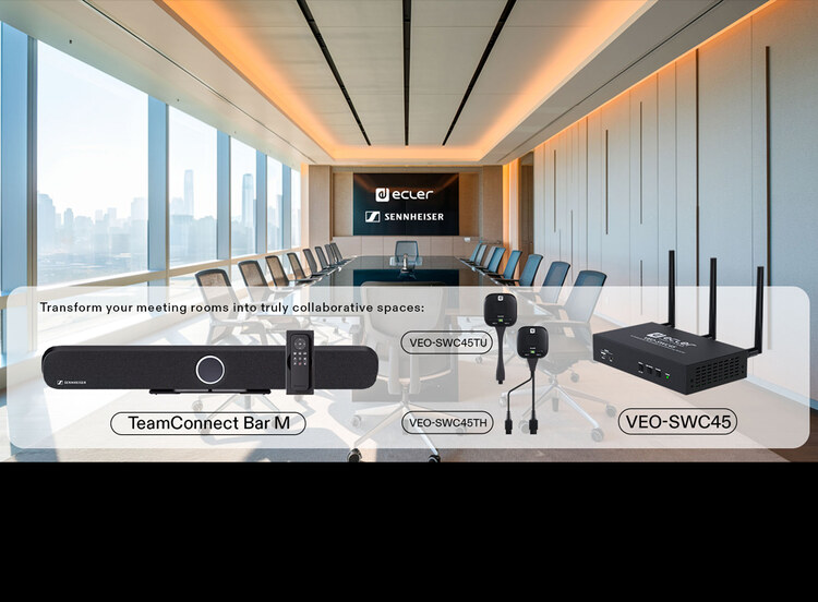Új partneri együttműködés – az Ecler és a Sennheiser elsőosztályú konferencia-élményre invitál